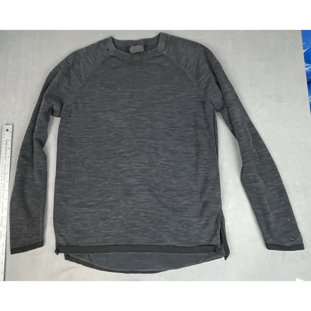 Nike Tech Shirt Womens Medium Black Lightweight Crew Neck‎ Stretch Outdoor Gym
